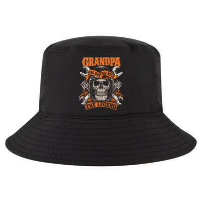 Biker Grandpa The Man The Myth The Legend Motorcycle Cool Comfort Performance Bucket Hat