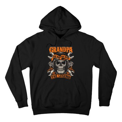 Biker Grandpa The Man The Myth The Legend Motorcycle Hoodie