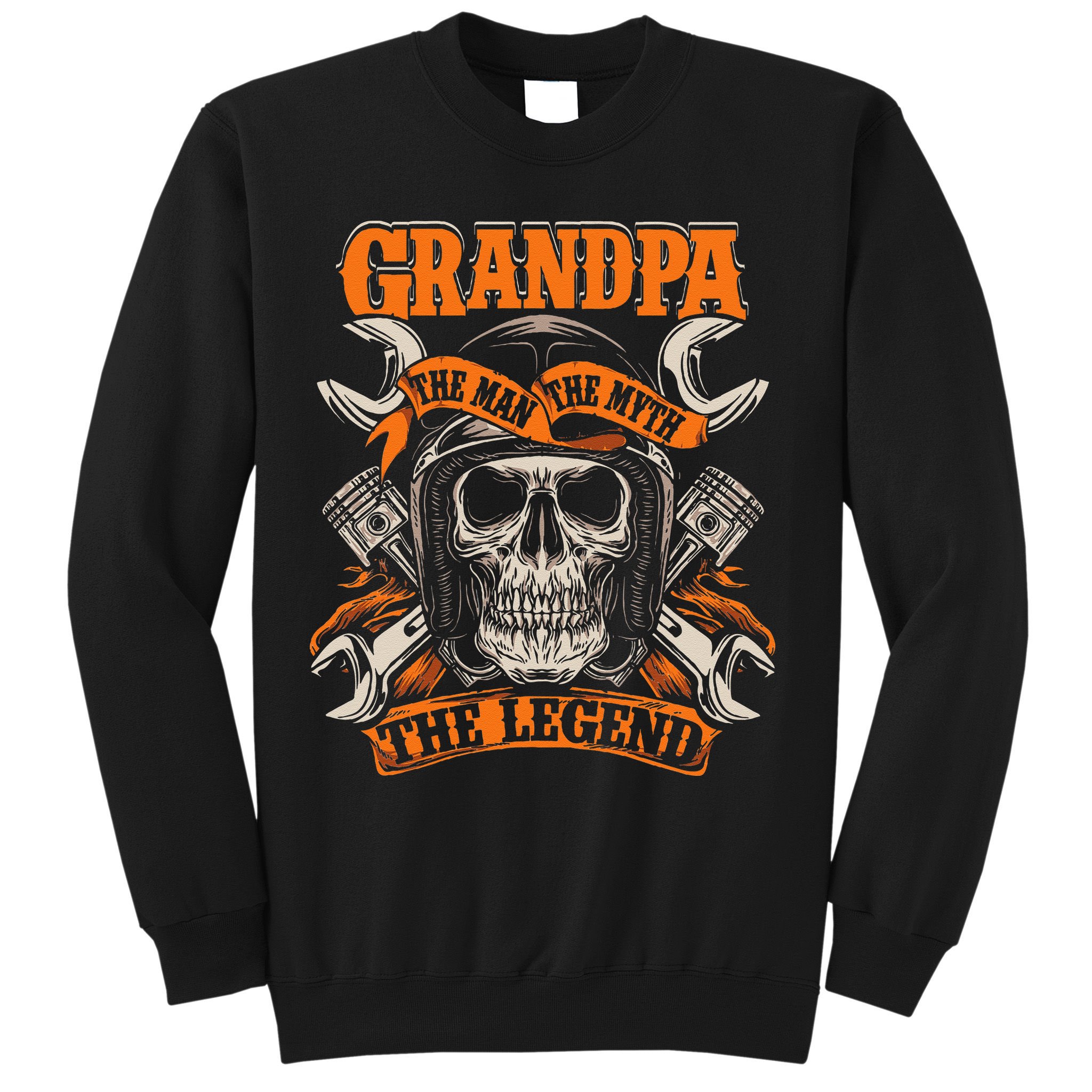 Biker Grandpa The Man The Myth The Legend Motorcycle Sweatshirt