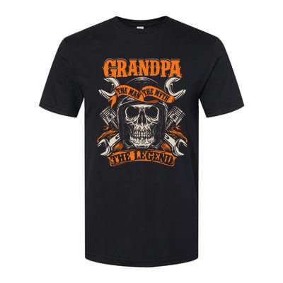 Biker Grandpa The Man The Myth The Legend Motorcycle Softstyle® CVC T-Shirt