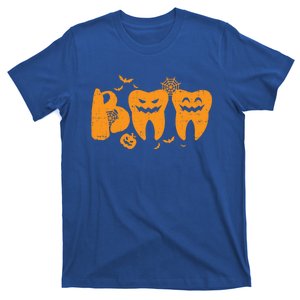 Boo Ghost Teeth Cute Halloween Dentist Dental Assistant Gift T-Shirt