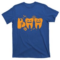 Boo Ghost Teeth Cute Halloween Dentist Dental Assistant Gift T-Shirt