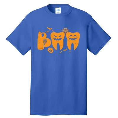 Boo Ghost Teeth Cute Halloween Dentist Dental Assistant Gift Tall T-Shirt