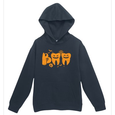 Boo Ghost Teeth Cute Halloween Dentist Dental Assistant Gift Urban Pullover Hoodie