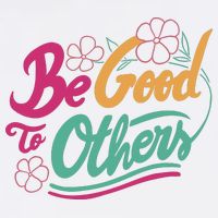 Be Good To Others Floral Trucker Hat