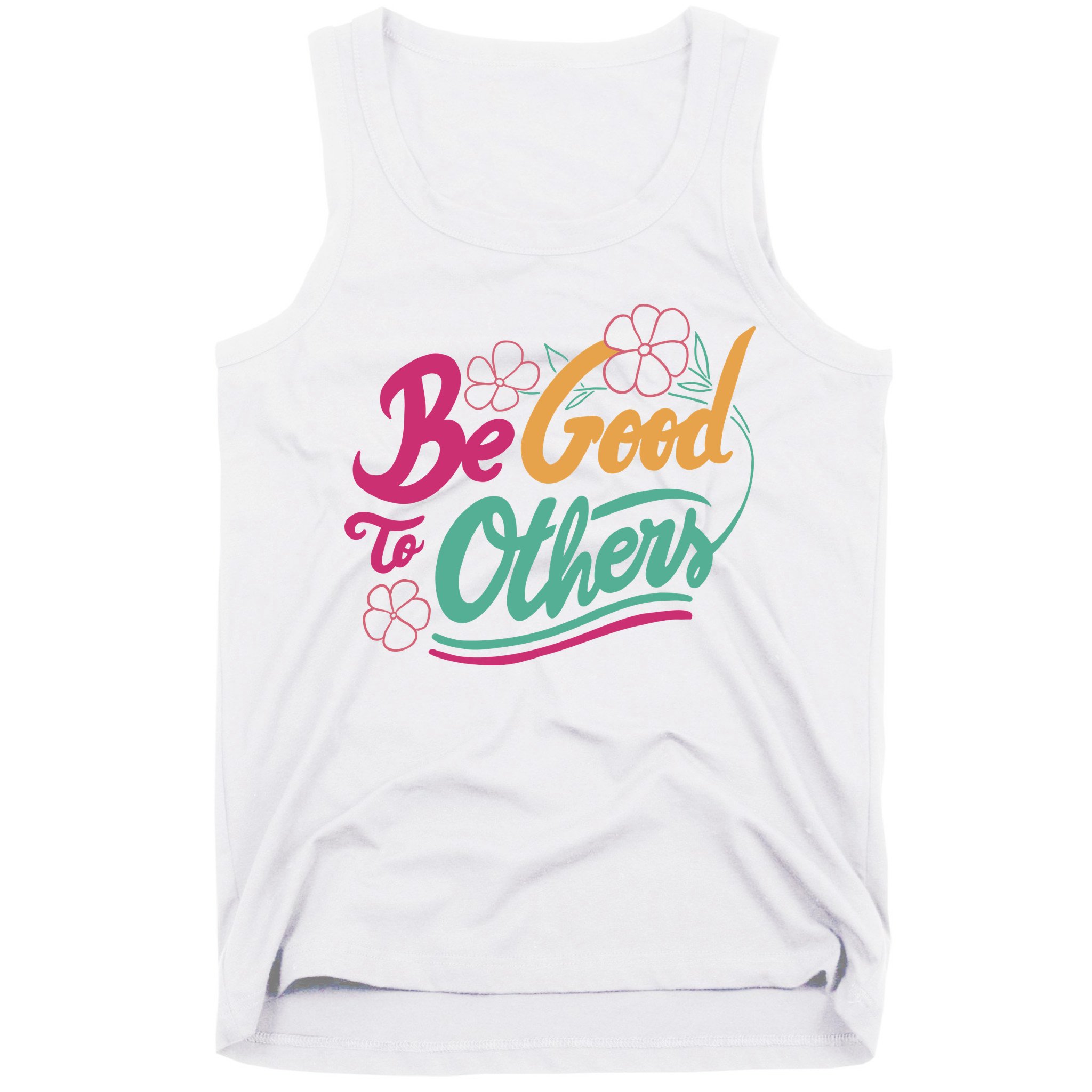Be Good To Others Floral Tank Top