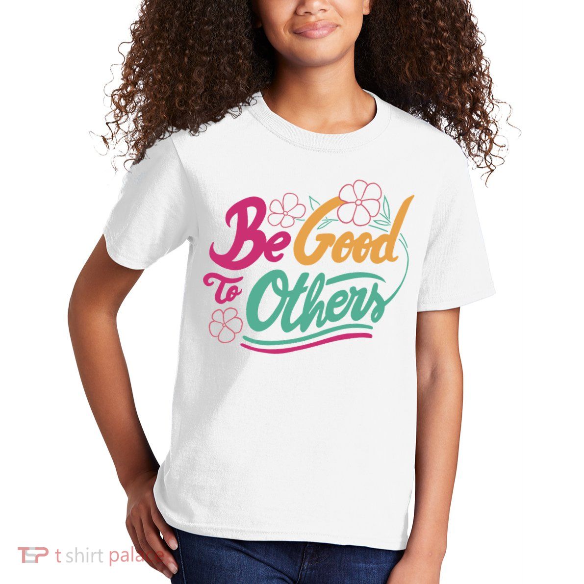 Be Good To Others Floral Kids T-Shirt