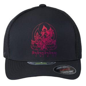 Buddha Green Tara Tra Tibetan Buddhism Vajrayana Gift Flexfit Unipanel Trucker Cap