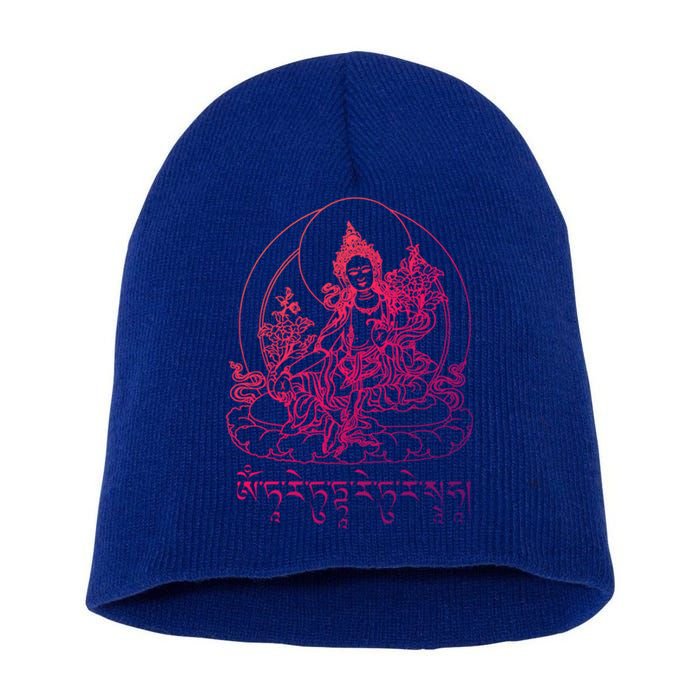 Buddha Green Tara Tra Tibetan Buddhism Vajrayana Gift Short Acrylic Beanie