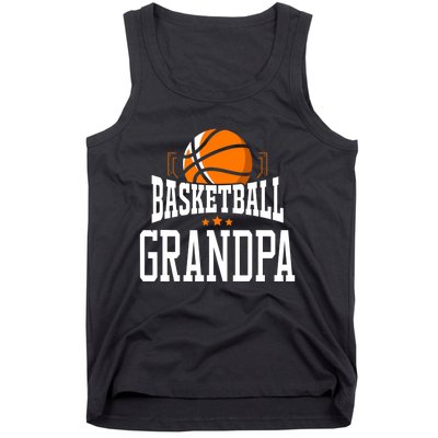 Basketball Grandpa Team Sports Fan Tank Top