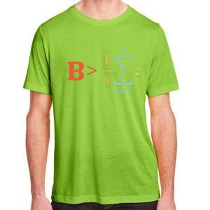 Be Greater Than Average Funny Math Teacher Nerd Gift Adult ChromaSoft Performance T-Shirt