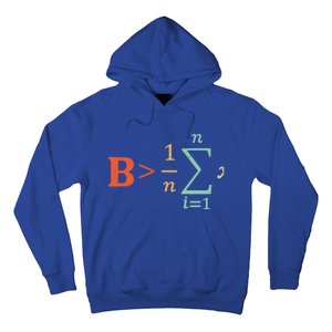 Be Greater Than Average Funny Math Teacher Nerd Gift Hoodie