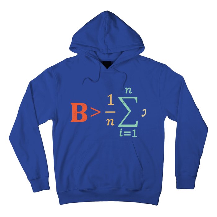 Be Greater Than Average Funny Math Teacher Nerd Gift Hoodie