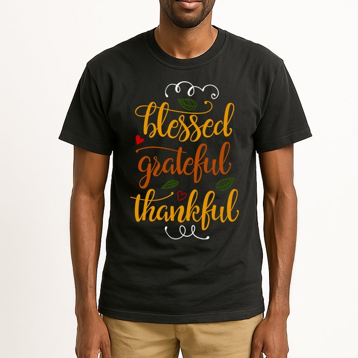 Blessed Grateful Thankful Tall T-Shirt