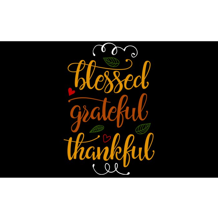 Blessed Grateful Thankful Bumper Sticker