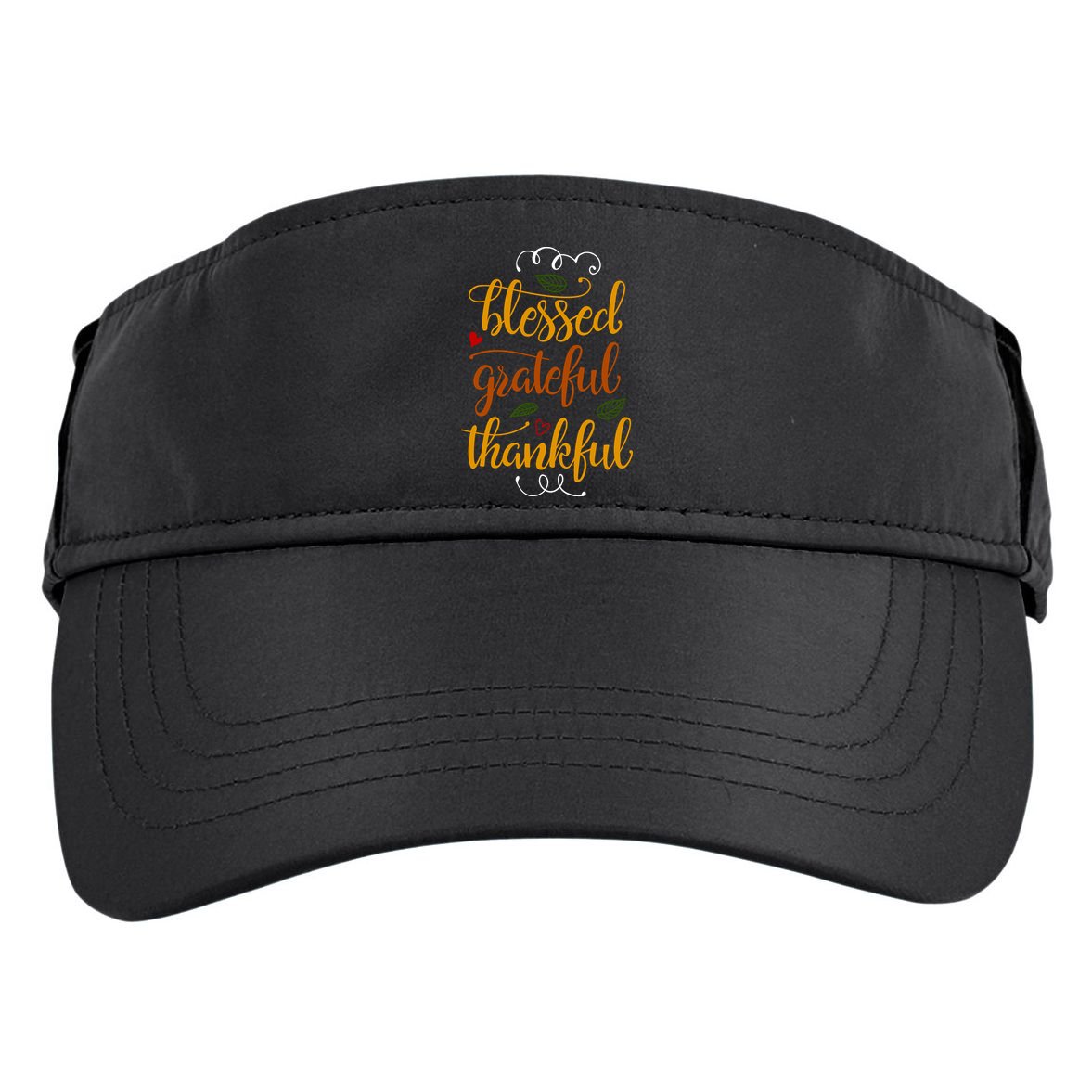 Blessed Grateful Thankful Adult Drive Performance Visor