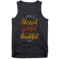 Blessed Grateful Thankful Tank Top