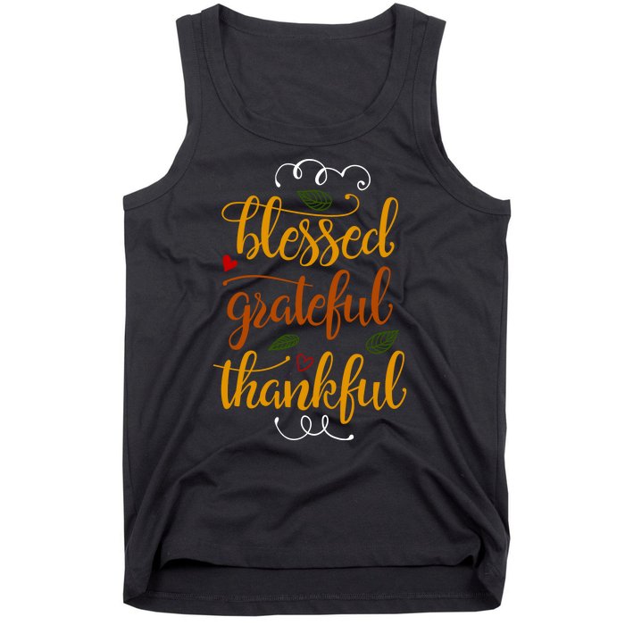 Blessed Grateful Thankful Tank Top