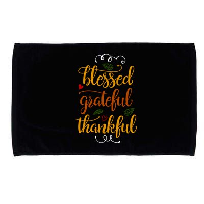 Blessed Grateful Thankful Microfiber Hand Towel