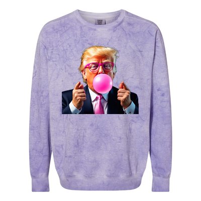 B.U.B.B.L.E Gum Trump Colorblast Crewneck Sweatshirt