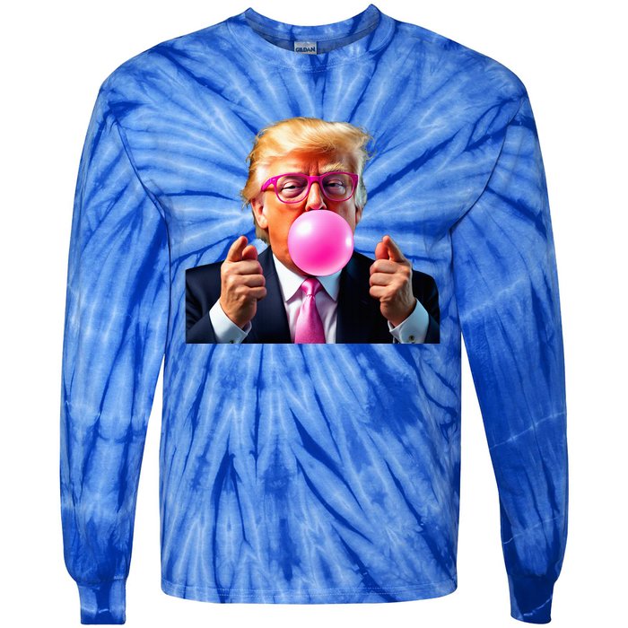 B.U.B.B.L.E Gum Trump Tie-Dye Long Sleeve Shirt