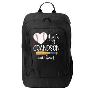 Baseball Grandma Thats My Grandson Out There Gifts City Backpack