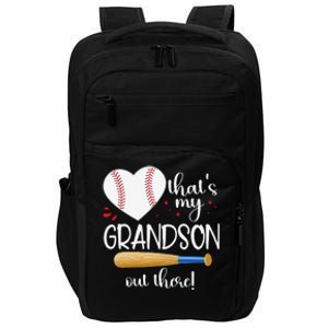 Baseball Grandma Thats My Grandson Out There Gifts Impact Tech Backpack