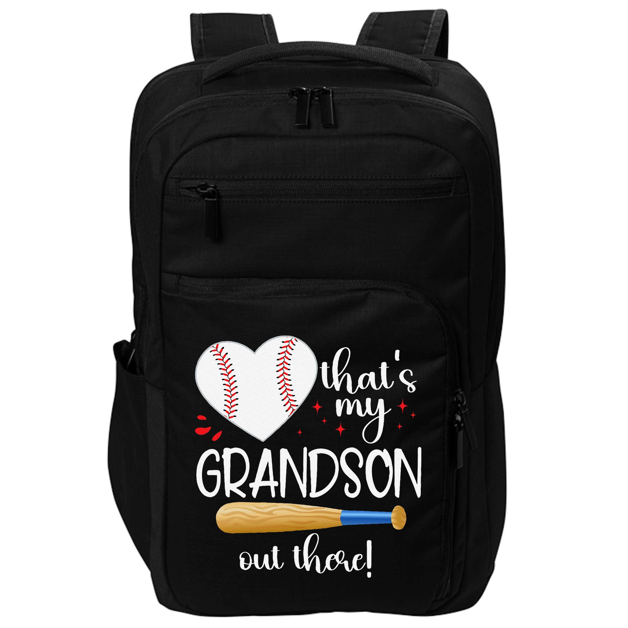 Baseball Grandma Thats My Grandson Out There Gifts Impact Tech Backpack