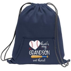 Baseball Grandma Thats My Grandson Out There Gifts Sweatshirt Cinch Pack Bag