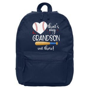 Baseball Grandma Thats My Grandson Out There Gifts 16 in Basic Backpack