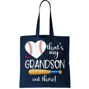 Baseball Grandma Thats My Grandson Out There Gifts Tote Bag