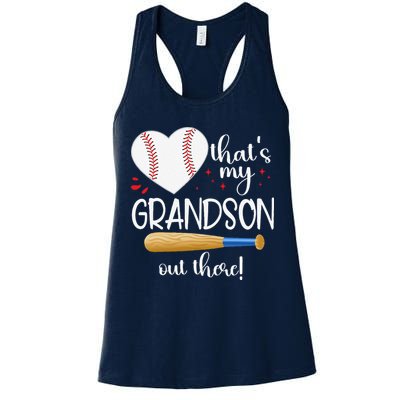 Baseball Grandma Thats My Grandson Out There Gifts Womens Tank Top