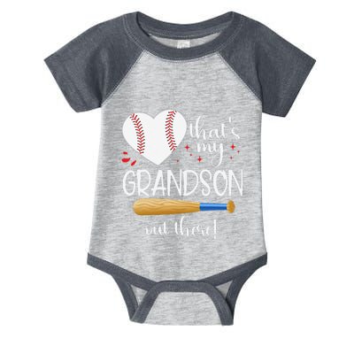 Baseball Grandma Thats My Grandson Out There Gifts Infant Baby Jersey Bodysuit