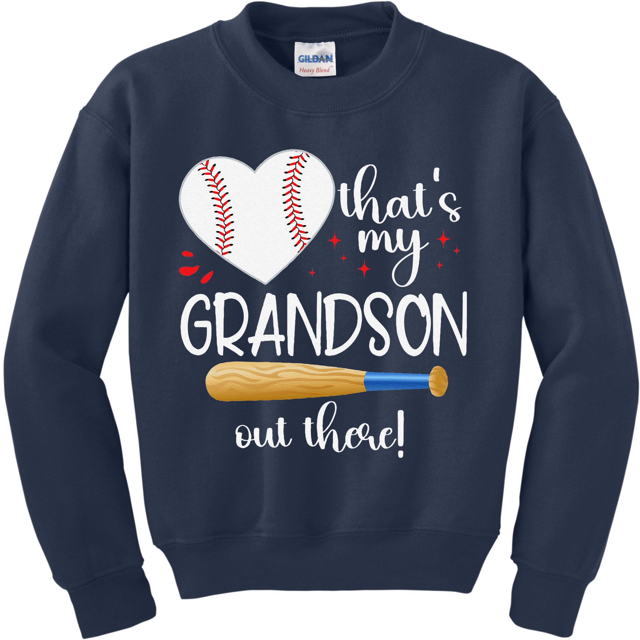 Baseball Grandma Thats My Grandson Out There Gifts Kids Sweatshirt