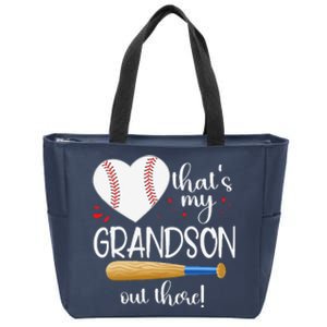 Baseball Grandma Thats My Grandson Out There Gifts Zip Tote Bag