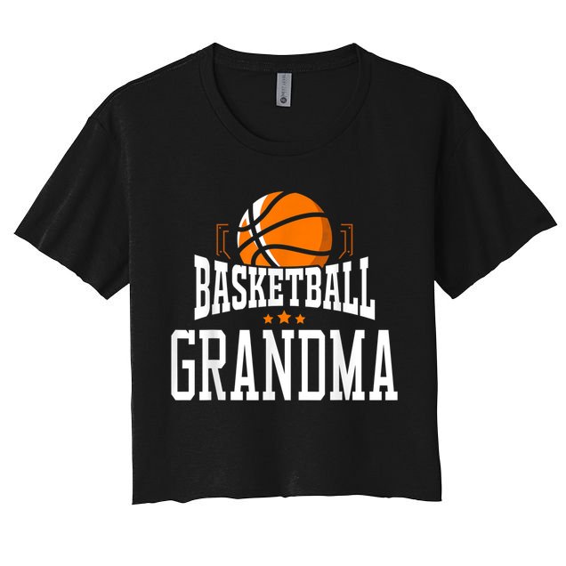 Basketball Grandma Team Sports Fan Crop Top