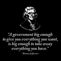 Big Government Thomas Jefferson Quote City Backpack