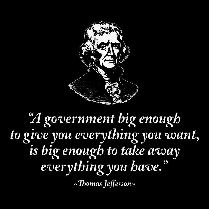 Big Government Thomas Jefferson Quote City Backpack