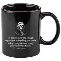 Big Government Thomas Jefferson Quote 11oz C Handle Ceramic Mug