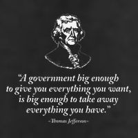 Big Government Thomas Jefferson Quote 11oz C Handle Ceramic Mug