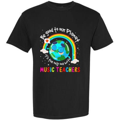 Be Good To Our Planet With Music Earth Day Garment-Dyed Heavyweight T-Shirt