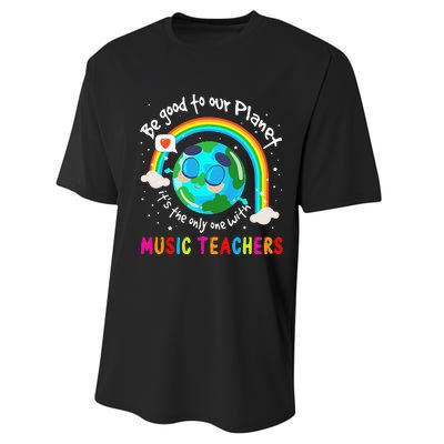 Be Good To Our Planet With Music Earth Day Performance Sprint T-Shirt