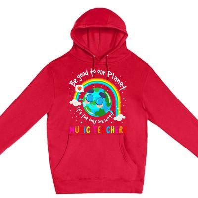 Be Good To Our Planet With Music Earth Day Premium Pullover Hoodie