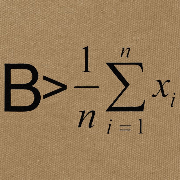 Be Greater Than Average Math Joke Funny Math Teacher Cotton Canvas Backpack