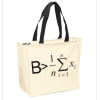 Be Greater Than Average Math Joke Funny Math Teacher Zip Tote Bag