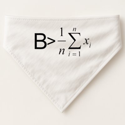 Be Greater Than Average Math Joke Funny Math Teacher USA-Made Doggie Bandana