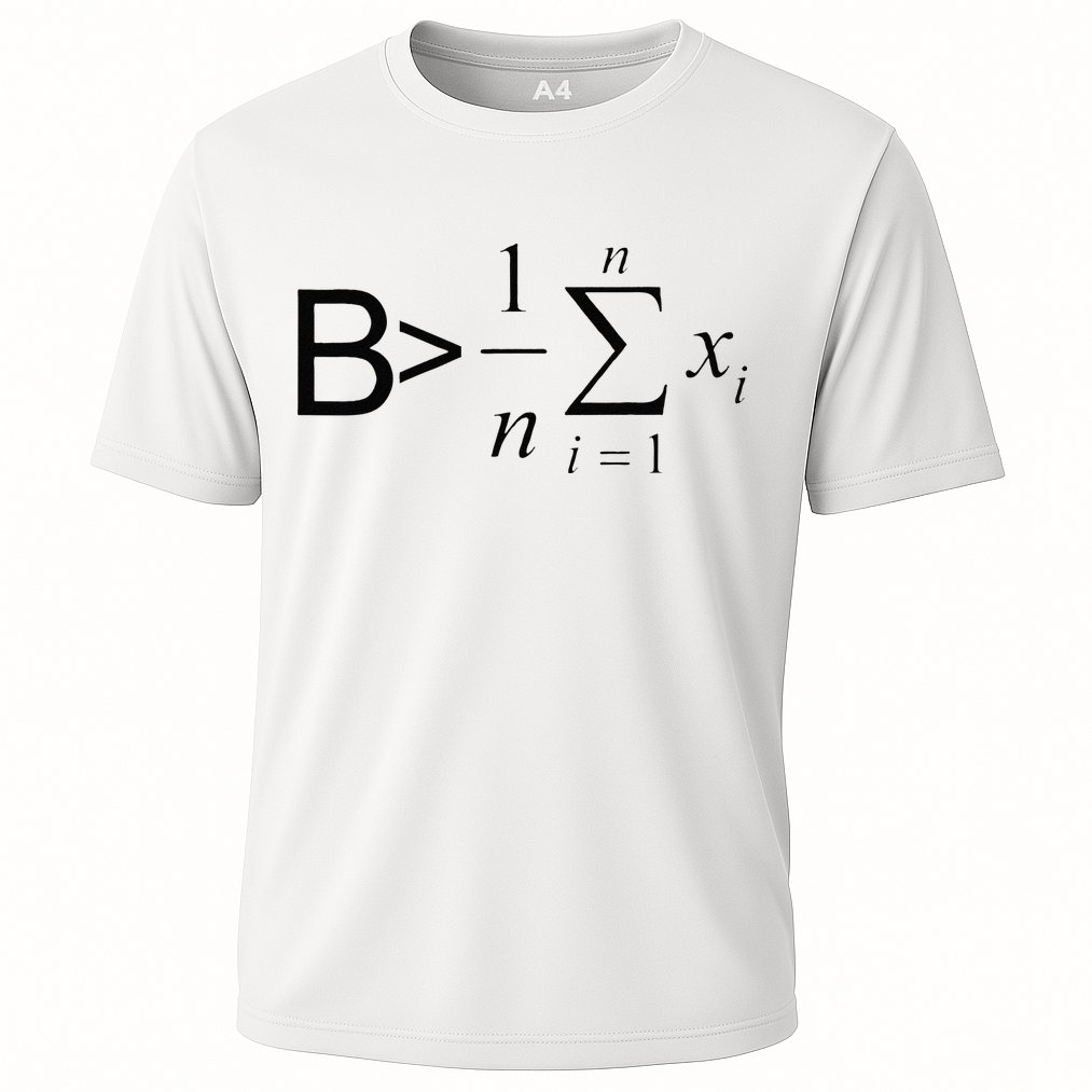 Be Greater Than Average Math Joke Funny Math Teacher Performance Shirt