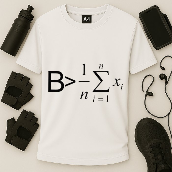 Be Greater Than Average Math Joke Funny Math Teacher Performance Shirt