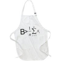 Be Greater Than Average Math Joke Funny Math Teacher Full-Length Apron With Pockets