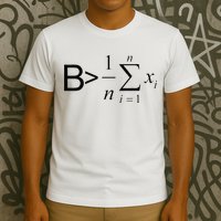 Be Greater Than Average Math Joke Funny Math Teacher T-Shirt